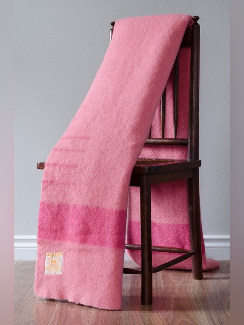 Pink Hudson’s Bay 4 Point Wool Blanket